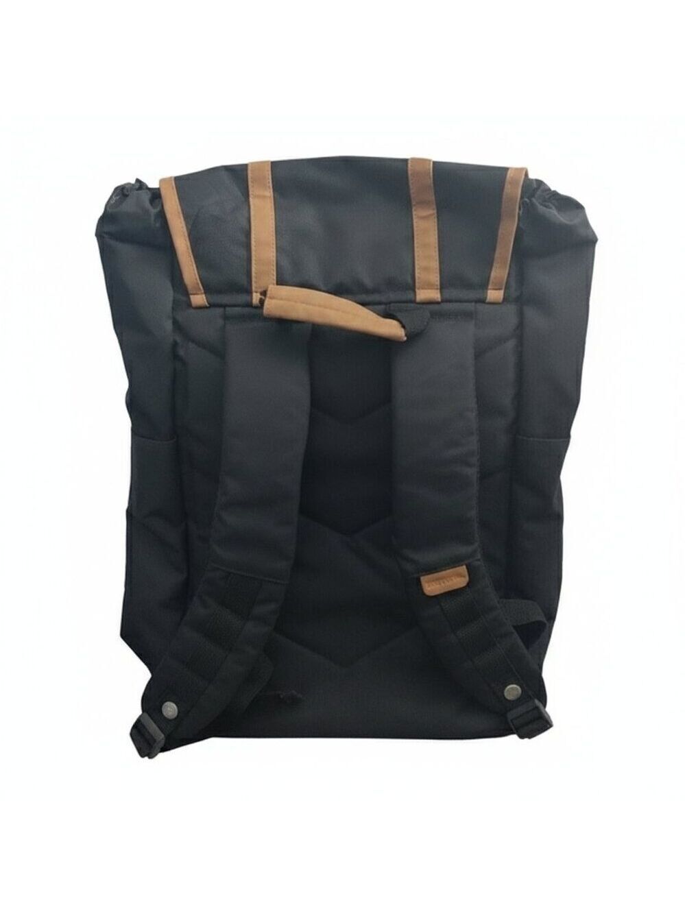 *ROOTS 17.3" Black Computer Backpack with Brown Accents - Picture 3 of 10